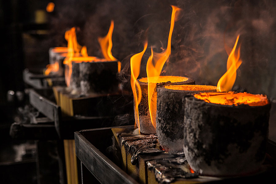 casting moulds (with burn-off)